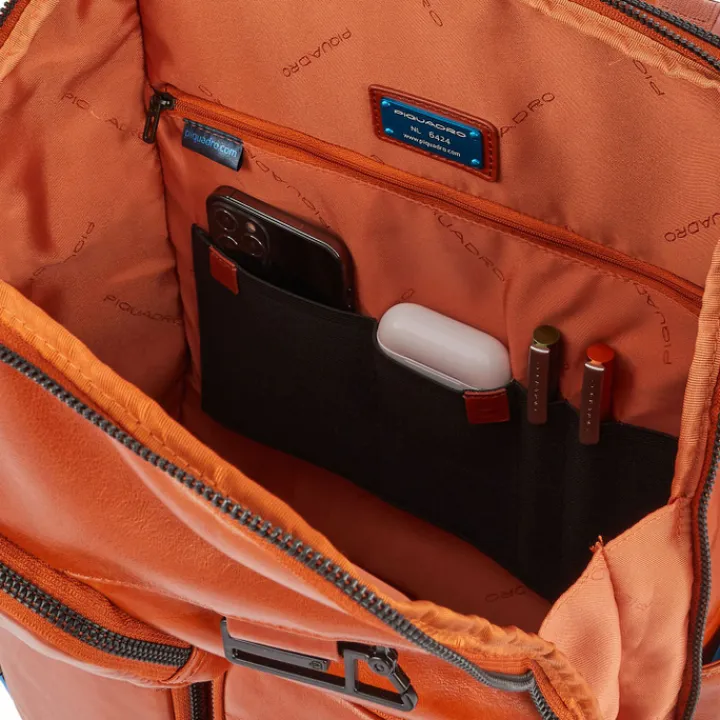 Kleine Rugzakken|15.6 Inch Laptoptassen>Piquadro Blue Square Computer Backpack With iPad Pro black
