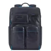 Kleine Rugzakken|15.6 Inch Laptoptassen>Piquadro Blue Square Computer Backpack With iPad Pro blue