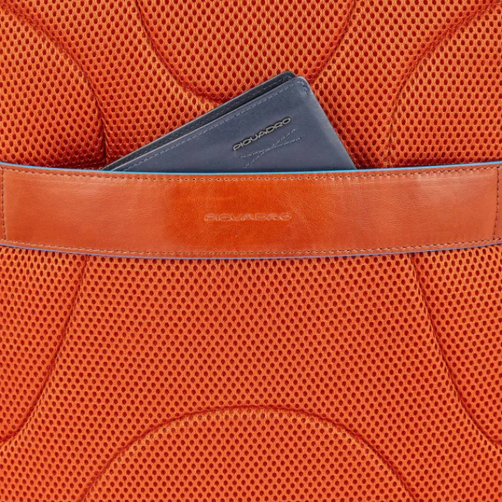 Kleine Rugzakken|15.6 Inch Laptoptassen>Piquadro Blue Square Computer Backpack With iPad Pro blue