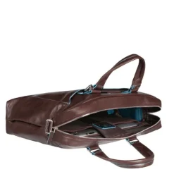 Herentassen|15 Inch Laptoptassen>Piquadro Blue Square Computer Portfolio Briefcase 15'' black