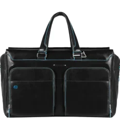 Kleine Reistassen|Handbagage Reistassen>Piquadro Blue Square Duffel Bag black