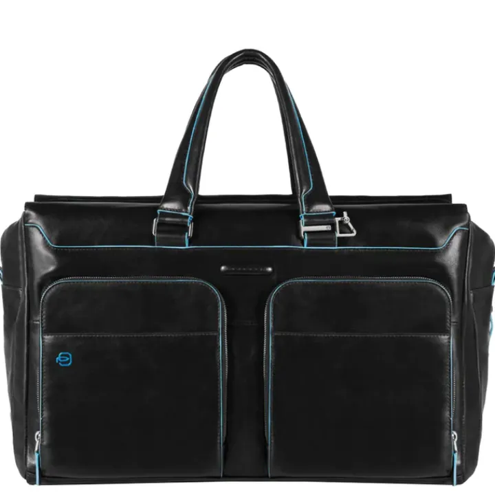 Kleine Reistassen|Handbagage Reistassen>Piquadro Blue Square Duffel Bag black