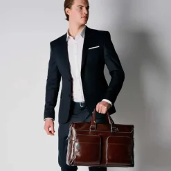 Kleine Reistassen|Handbagage Reistassen>Piquadro Blue Square Duffel Bag black