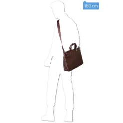 Herentassen|15.6 Inch Laptoptassen>Piquadro Blue Square Expandable Slim Computer Bag 15.6" red
