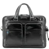 Herentassen|15 Inch Laptoptassen>Piquadro Blue Square Organized Laptop & iPad Case black