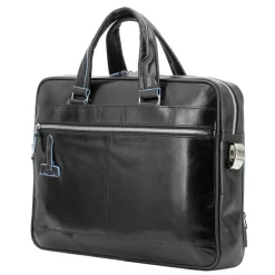 Herentassen|15 Inch Laptoptassen>Piquadro Blue Square Organized Laptop & iPad Case black