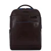 Kleine Rugzakken|14 Inch Laptoptassen>Piquadro Blue Square Revamp Laptop Backpack brown