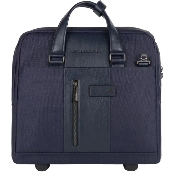 Handbagage Trolleys|Laptop Trolleys>Piquadro Business Trolley 15.6" blue