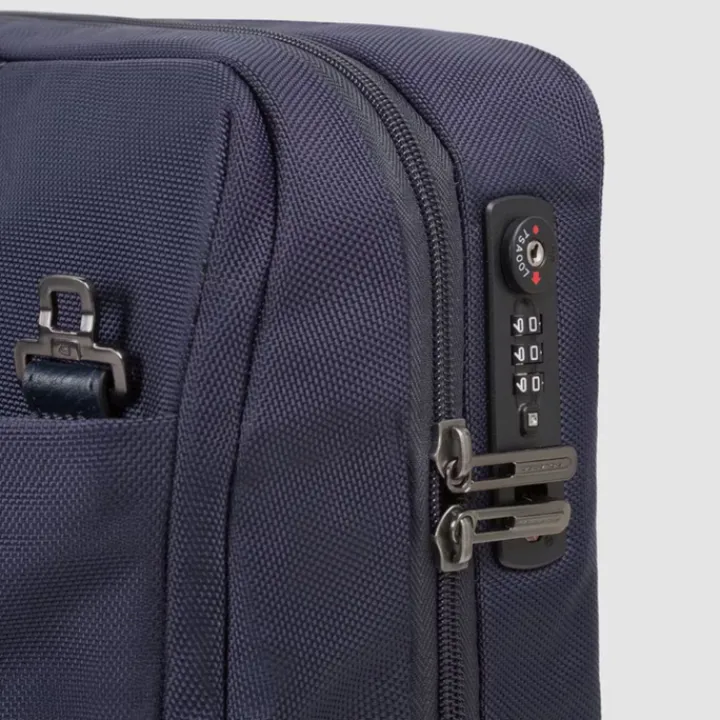 Handbagage Trolleys|Laptop Trolleys>Piquadro Business Trolley 15.6" blue