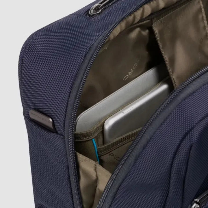 Handbagage Trolleys|Laptop Trolleys>Piquadro Business Trolley 15.6" blue