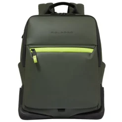 Kleine Rugzakken|14 Inch Laptoptassen>Piquadro C2OW Laptop Backpack 14" green