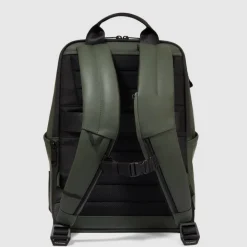Kleine Rugzakken|14 Inch Laptoptassen>Piquadro C2OW Laptop Backpack 14" green