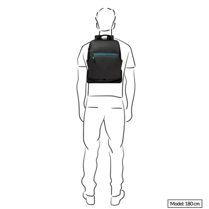 Kleine Rugzakken|14 Inch Laptoptassen>Piquadro C2OW Laptop Backpack 14" blue