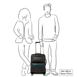 Transavia Trolleys|Ryanair Trolleys>Piquadro C2OW Slim Cabin Spinner 55 nero