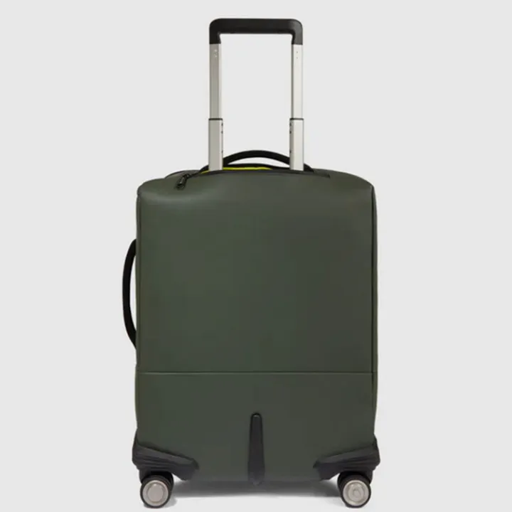 Transavia Trolleys|Ryanair Trolleys>Piquadro C2OW Slim Cabin Spinner 55 verde