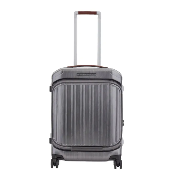 Transavia Trolleys|Ryanair Trolleys>Piquadro PQ Light Frame Laptop Cabin Spinner 55 grey