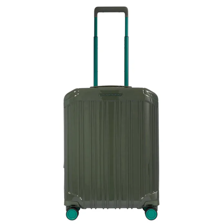 Transavia Trolleys|Ryanair Trolleys>Piquadro PQ-Light Cabin Trolley 55 BV4425PQLS3 green