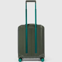 Transavia Trolleys|Ryanair Trolleys>Piquadro PQ-Light Cabin Trolley 55 BV4425PQLS3 green