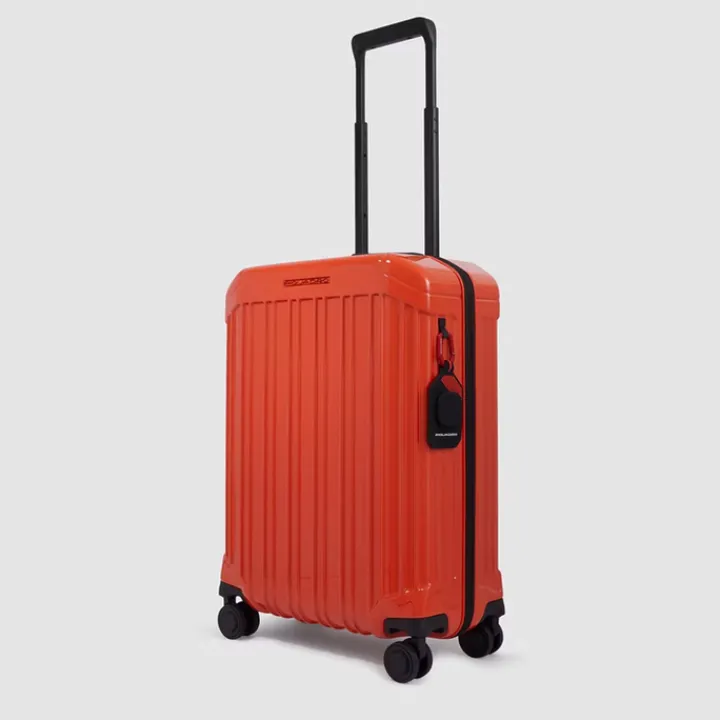 Transavia Trolleys|Ryanair Trolleys>Piquadro PQ-Light Cabin Trolley 55 orange