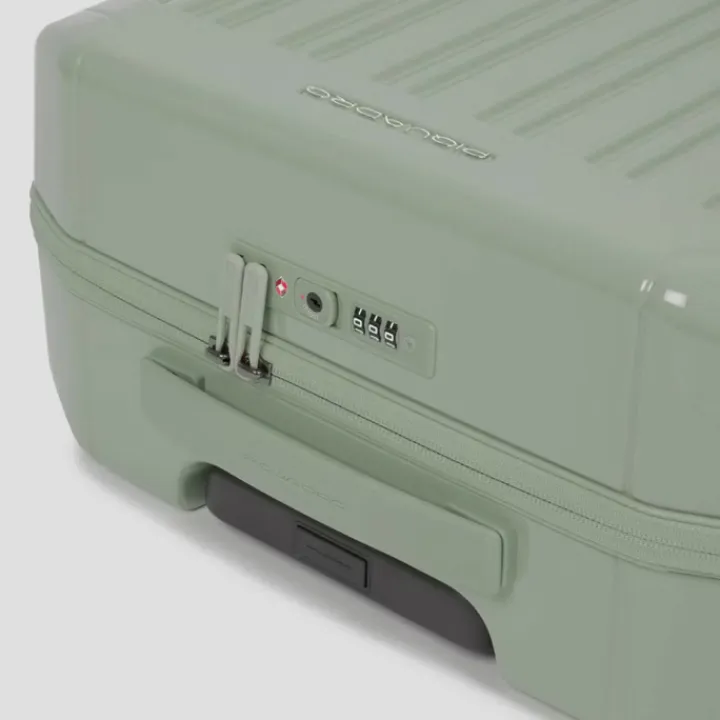 Transavia Trolleys|Ryanair Trolleys>Piquadro PQ-Light Cabin Trolley 55 green