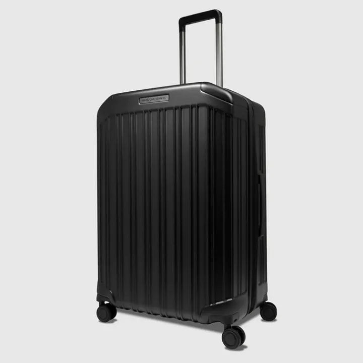 Harde Koffers|Reiskoffers>Piquadro PQ-Light Large Trolley matt black