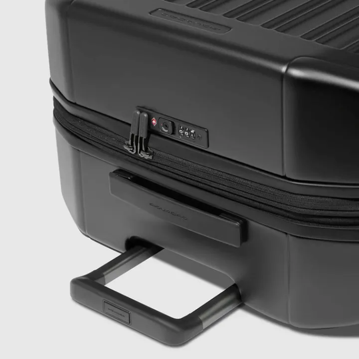 Harde Koffers|Reiskoffers>Piquadro PQ-Light Large Trolley matt black