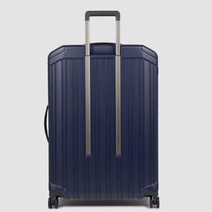 Harde Koffers|Reiskoffers>Piquadro PQ-Light Large Trolley cobalt blue