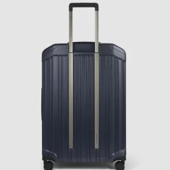 Harde Koffers|Reiskoffers>Piquadro PQ-Light Large Trolley cobalt blue