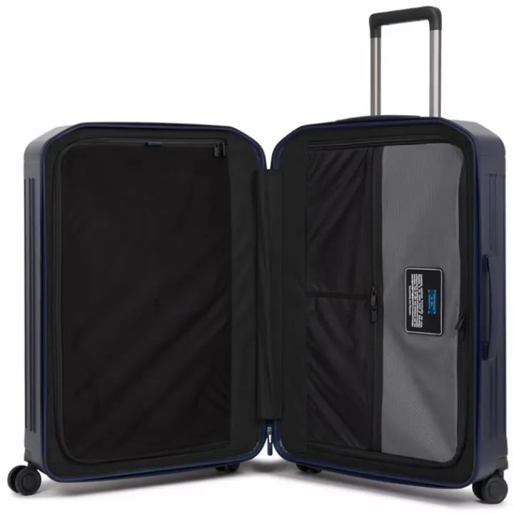 Lichtgewicht Koffers|Harde Koffers>Piquadro PQ-Light Medium Trolley cobalt blue