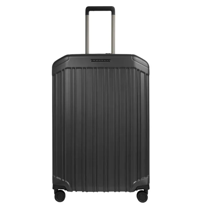 Lichtgewicht Koffers|Harde Koffers>Piquadro PQ-Light Medium Trolley matt black
