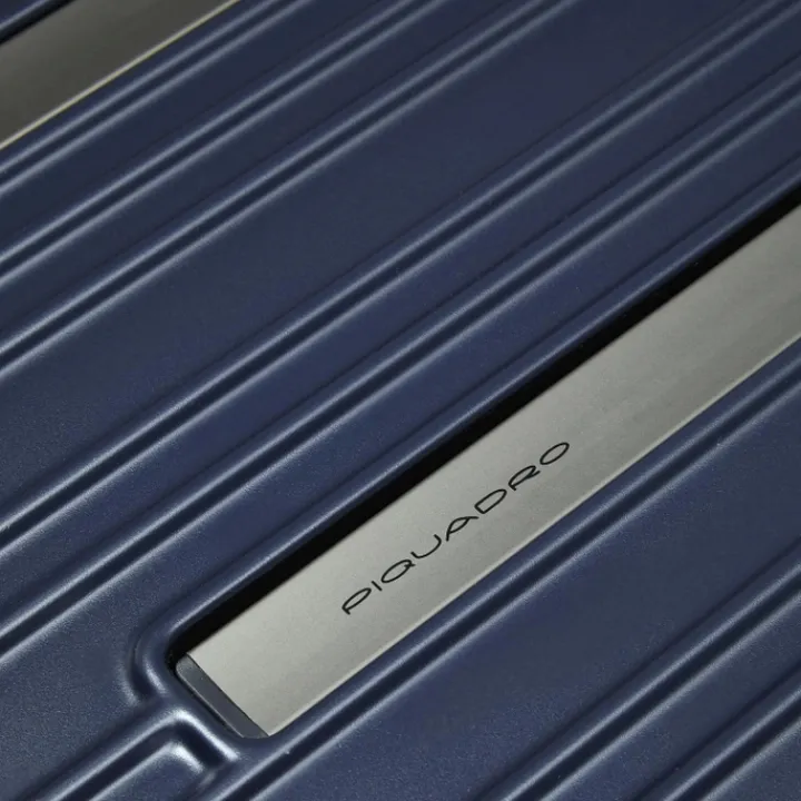 Lichtgewicht Koffers|Harde Koffers>Piquadro PQ-Light Medium Trolley cobalt blue