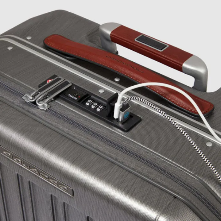 Handbagage Trolleys|Laptop Trolleys>Piquadro PQLM Laptop Trolley 15.6" anthracite