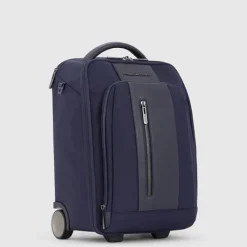 Rugzak Met Wieltjes|Handbagage Trolleys>Piquadro Underseater Trolley 40 blue