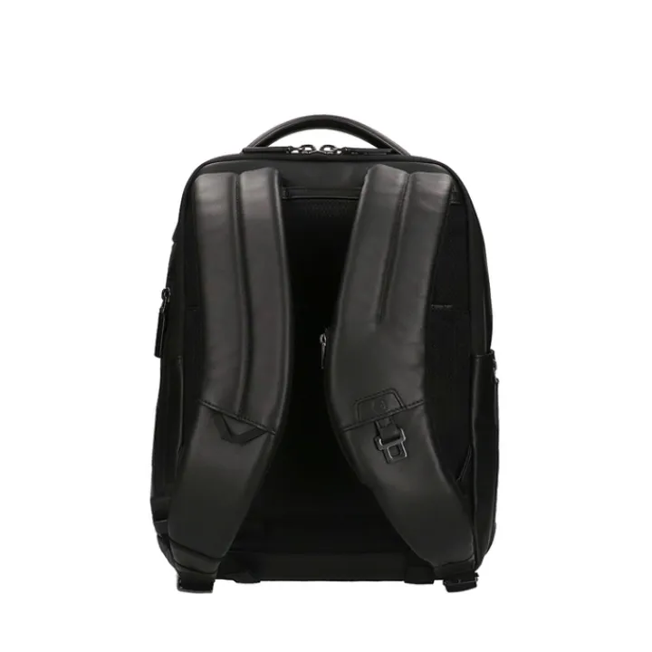 Kleine Rugzakken|14 Inch Laptoptassen>Piquadro Urban Leather Computer Backpack 14" black