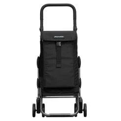 Boodschappen Trolleys|Reistrolleys>Playmarket Go Up Premium Boodschappentrolley zwart