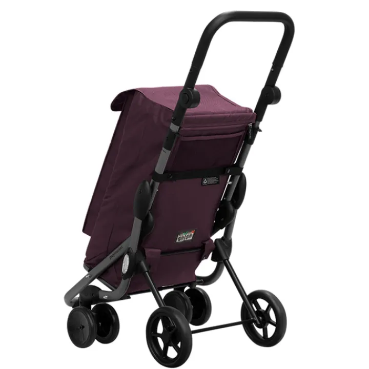 Boodschappen Trolleys|Reistrolleys>Playmarket Go Up Premium Boodschappentrolley paars