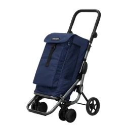 Boodschappen Trolleys|Reistrolleys>Playmarket Go Up Premium Boodschappentrolley blauw