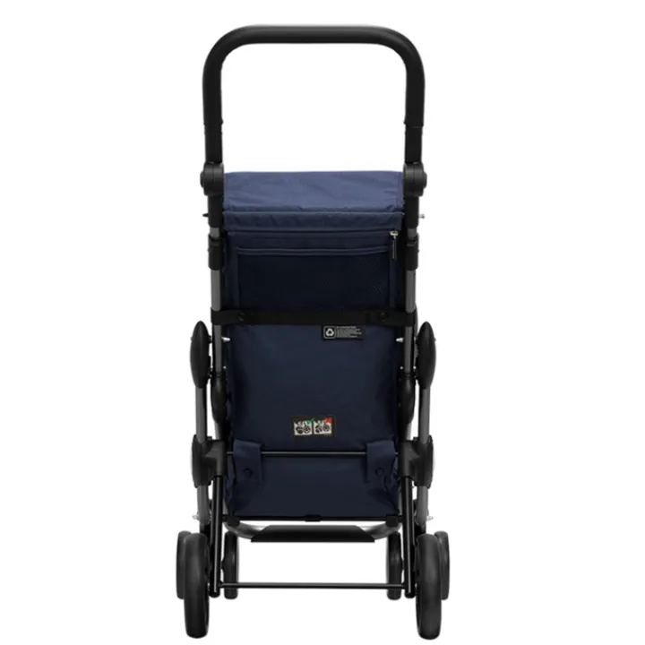 Boodschappen Trolleys|Reistrolleys>Playmarket Go Up Premium Boodschappentrolley blauw