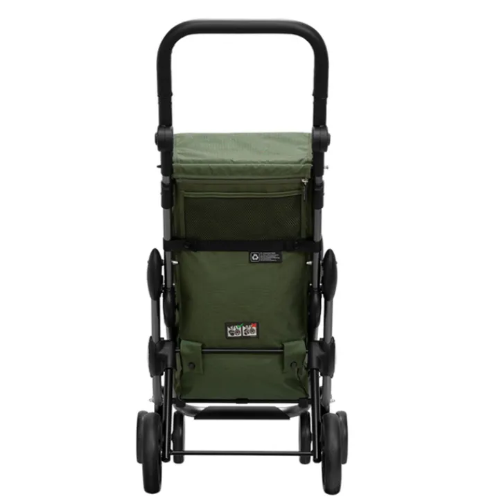 Boodschappen Trolleys|Reistrolleys>Playmarket Go Up Premium Boodschappentrolley groen