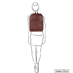 Herentassen|15.6 Inch Laptoptassen>Plevier Amaril Laptoprugzak 15.6'' cognac