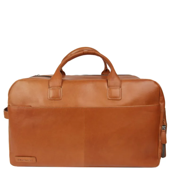 Handbagage Reistassen|Heren Reistassen>Plevier Breccia Weekender cognac