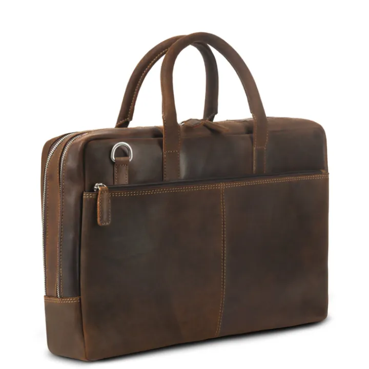 Herentassen|15.6 Inch Laptoptassen>Plevier Coventry Laptopbag 15.6" brown