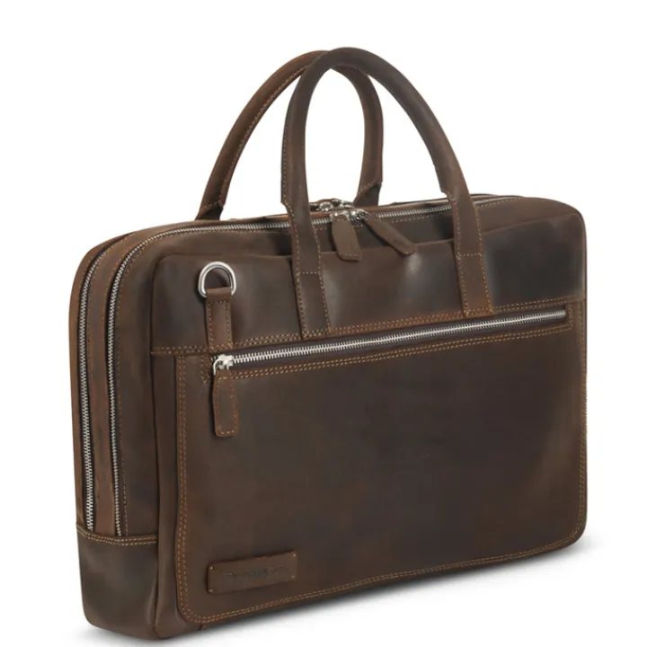 Herentassen|15.6 Inch Laptoptassen>Plevier Coventry Laptopbag 15.6" brown