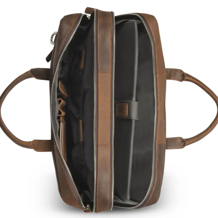 Herentassen|15.6 Inch Laptoptassen>Plevier Coventry Laptopbag 15.6" brown