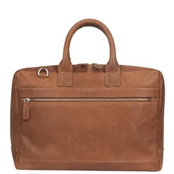 Herentassen|15.6 Inch Laptoptassen>Plevier Cumberland Laptopbag 15.6" cognac