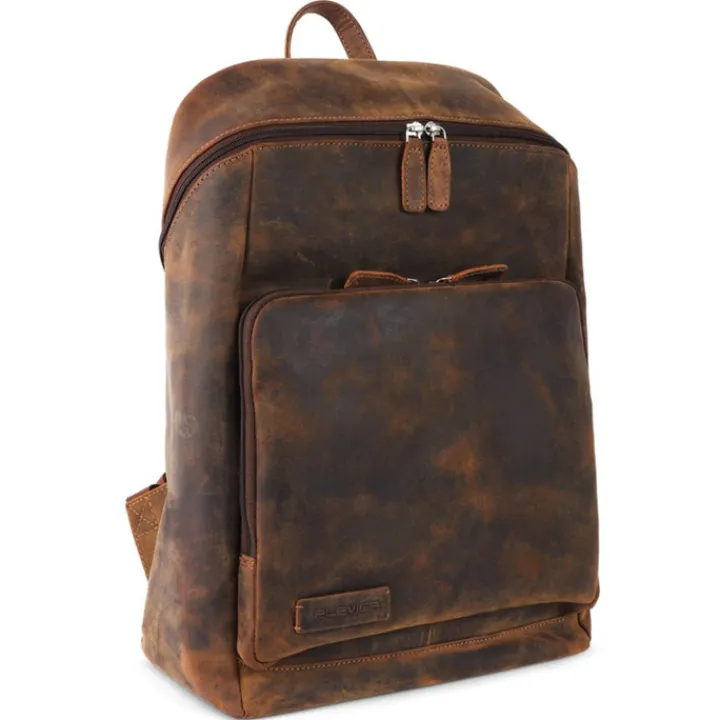 Kleine Rugzakken|15.6 Inch Laptoptassen>Plevier Hertz Laptop Rugzak 15.6" bruin