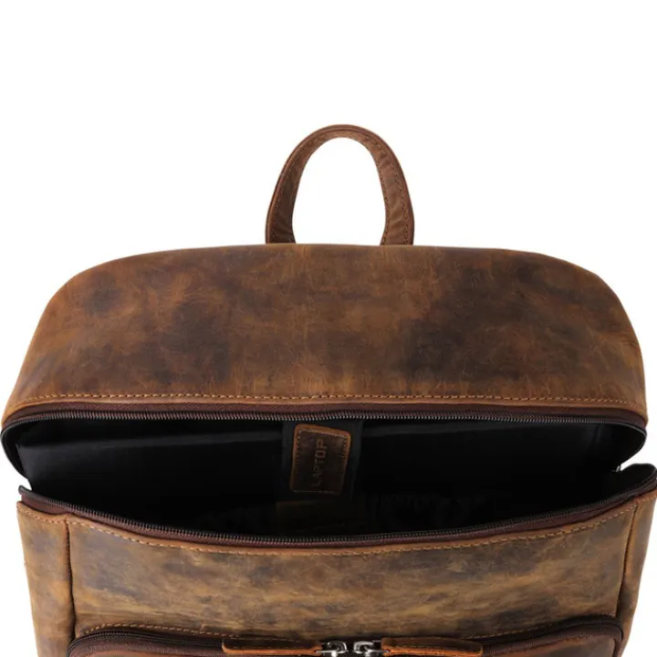 Kleine Rugzakken|15.6 Inch Laptoptassen>Plevier Hertz Laptop Rugzak 15.6" bruin
