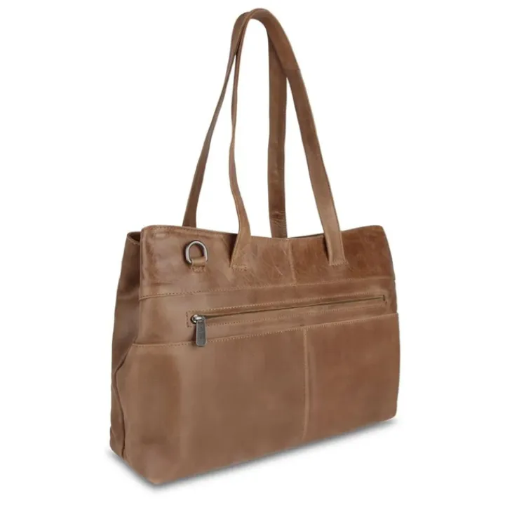 14 Inch Laptoptassen|Laptop Schoudertassen>Plevier Jura 14" Damestas taupe