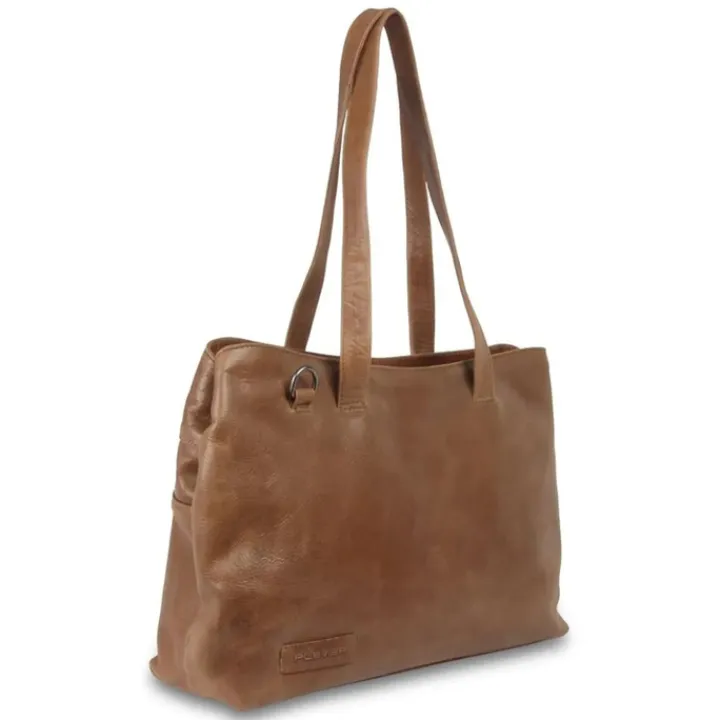 14 Inch Laptoptassen|Laptop Schoudertassen>Plevier Jura 14" Damestas taupe
