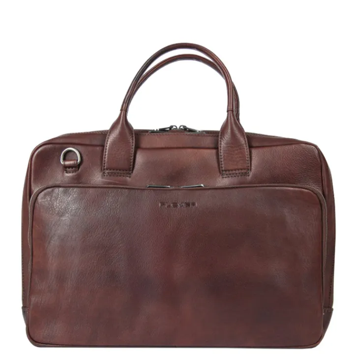 Herentassen|15.6 Inch Laptoptassen>Plevier Larry Laptopbag 15.6" brown